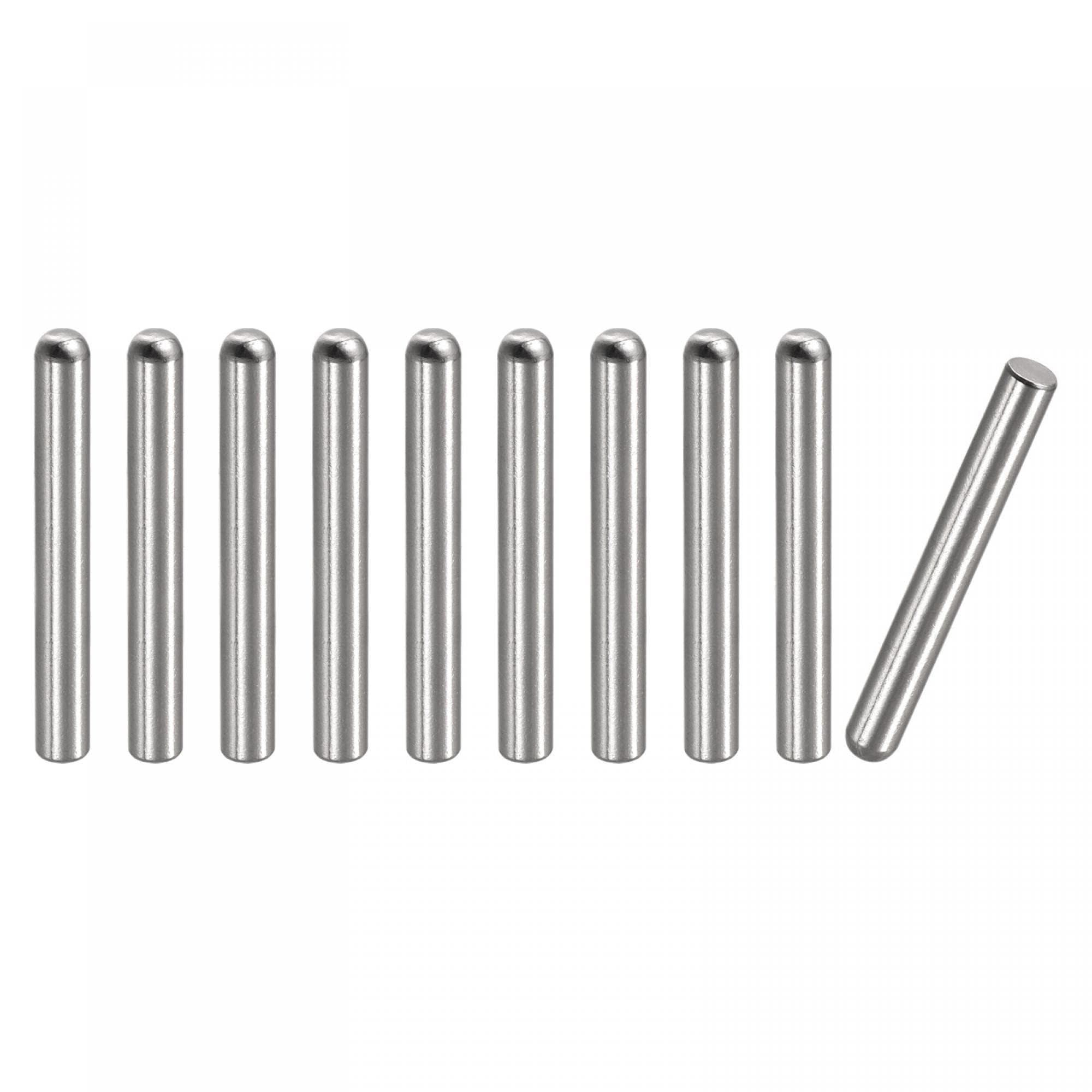 TA-VIGOR 10Pcs 5mm x 40mm Dowel Pins, 304 Stainless Steel Shelf Support Cylindrical Pin Pegs Shelf Support Pegs Fasten Elements for Furniture, Cabinets, and Mechanical Applications