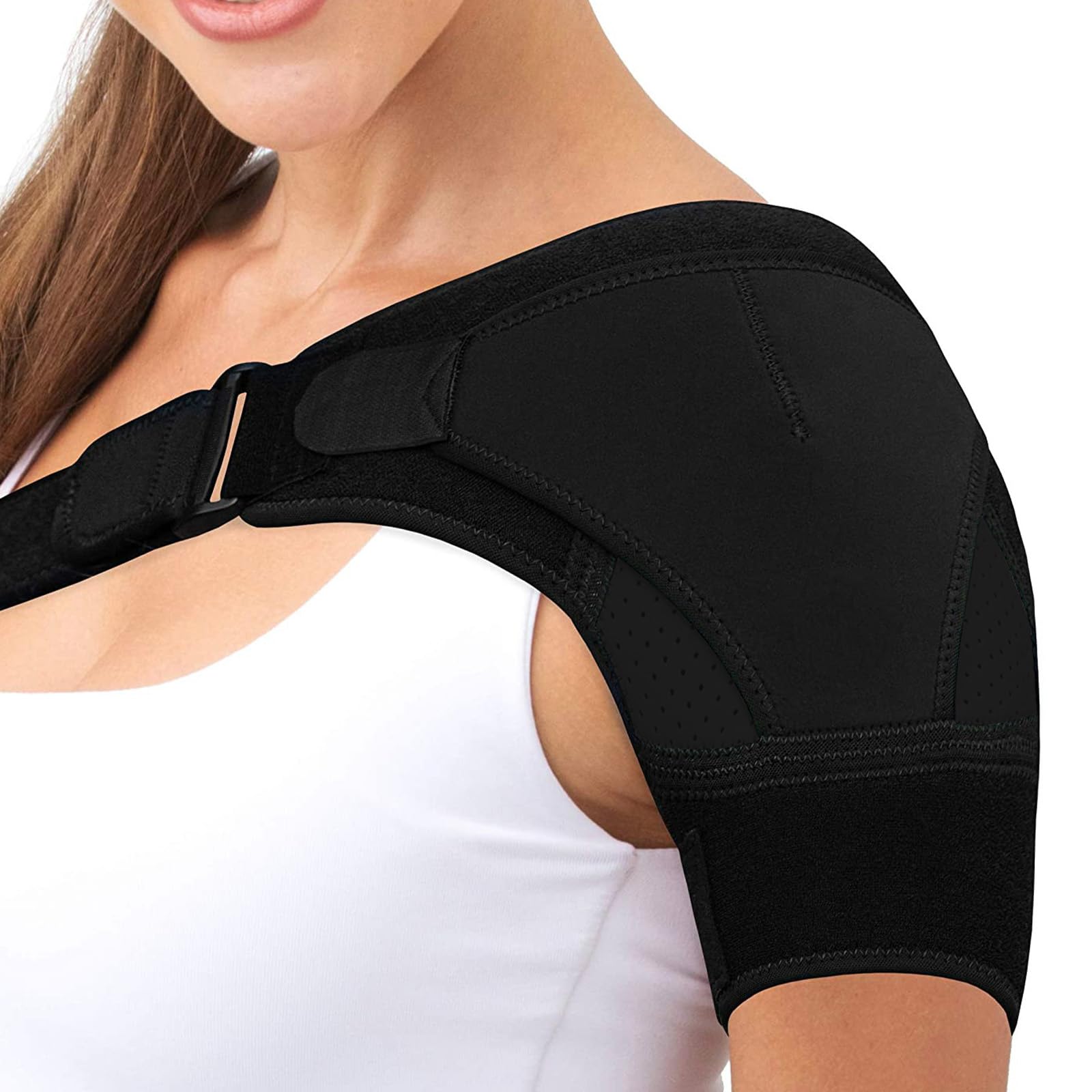 Bettinay Rotator Cuff Shoulder Support, Adjustable Shoulder Brace for Men Women, Frozen Shoulder Compression Sleeve
