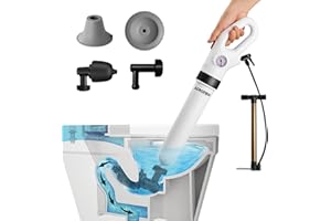 Aerofrog Air Toilet Plunger with an Inflator,Plunger Blaster,Unclogger Tool,Drain Snake Clog Remover with Barometer,for Toilet Kitchen Bathroom Shower
