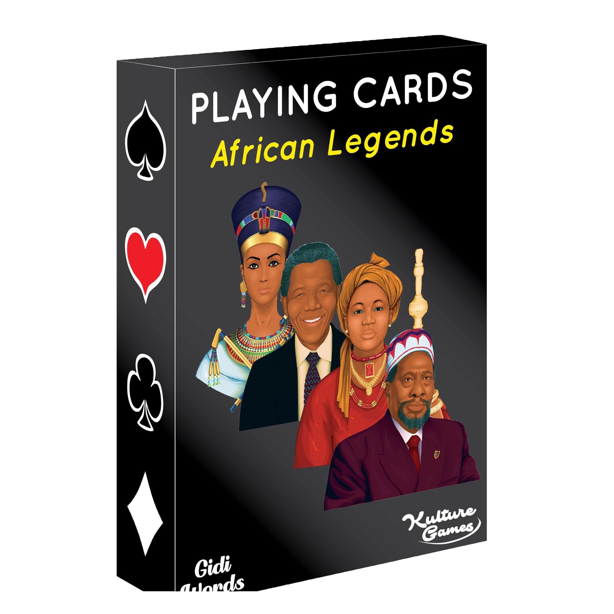 Kulture Games Playing Cards: African Legends - Trivia Party Game for Adults & Family Game Night - Black History Playing Cards – Inspirational African Legends Trivia Card Game