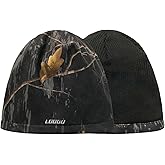 LOOGU Beanie for Women Men Camo Warm Winter Hats Unisex Fleece Lined Knit Skull Cap