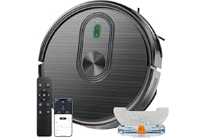 XIEBro Robot Vacuum and Mop Combo, 2 in 1 Robotic Vacuums Cleaner with 3200Pa Max Suction, App/Wi-Fi/Voice, Robot Vacuum with Schedule, Self-Charging, Slim, for Pet Hair, Hard Floor, Carpet