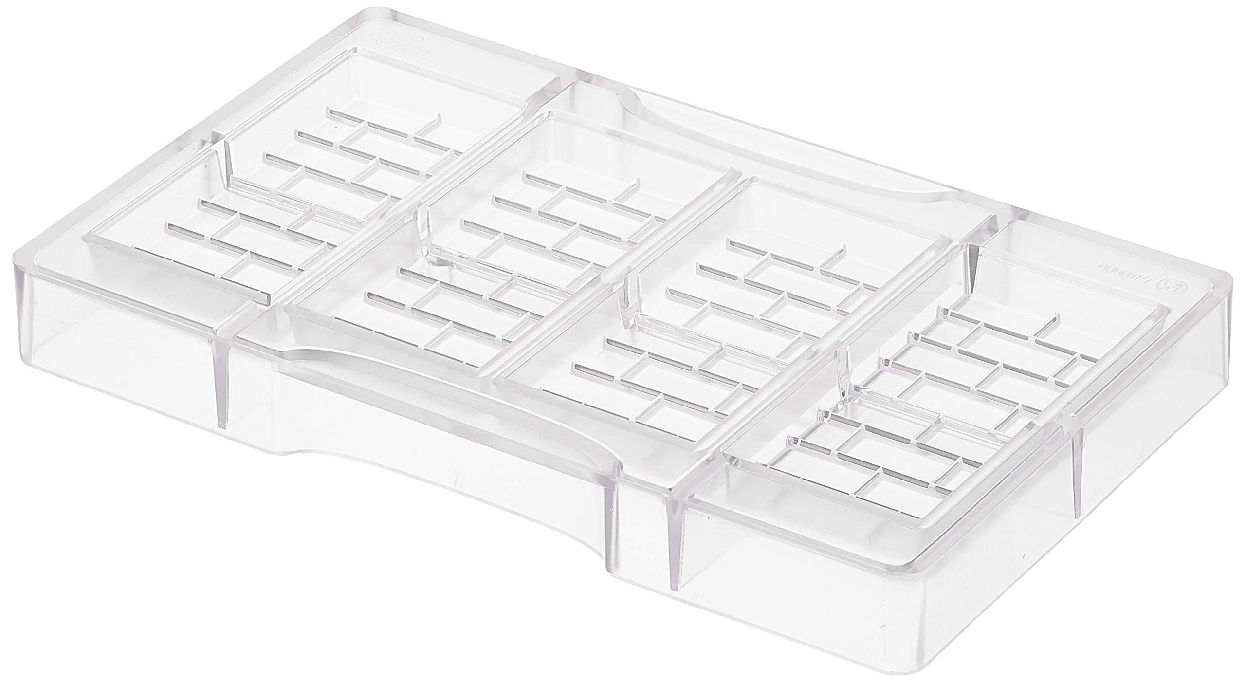 Decora 50127 Bricks Bar Chocolate Mould, polycarbonate, 20 x 12 x 2.3 cm