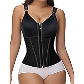 GainKee Waist Trainer for Women with Bra Tummy Control Corset Shapewear Workout Body Shaper Vest Cincher Tank Top