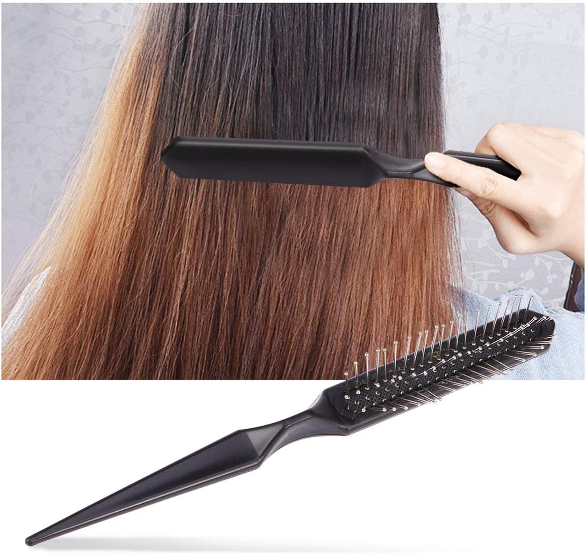Pointed Tail Wig Brush Wig Extension Hair Comb for Synthetic,2pcs(Black), 2 Count (Pack of 1) - Image 4