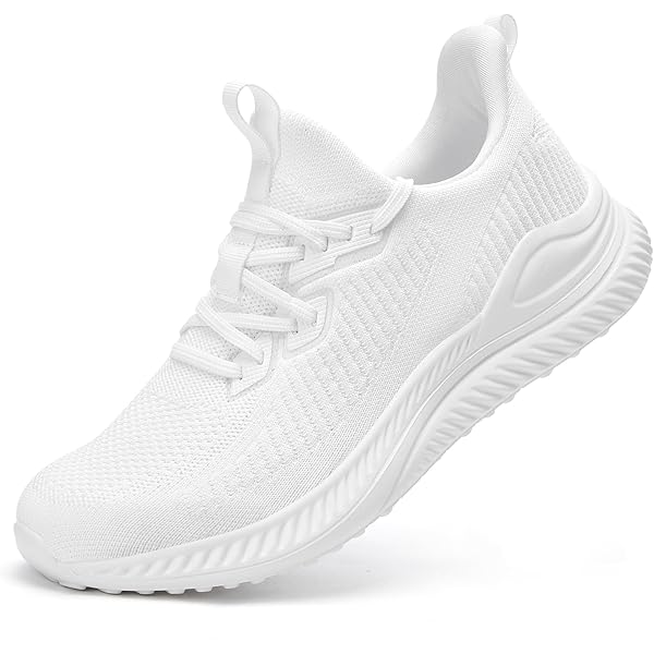 Amazon.com | Akk Wide Sneakers for Men Slip on Walking Shoes Comfortable  Breathable Tennis Running Gym Shoe Workout Athletic Jogging White 8 |  Walking