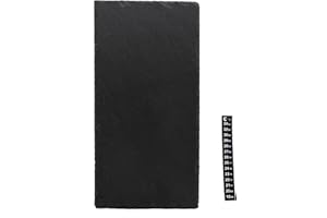 JIHAQUA Slate Tiles for Reptiles, Food Bowl Dish Feeding Slate Tortoise Habitat Accessories for Reptiles Tank (30 x 15 cm)