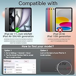 JETech Case for iPad Air 11-Inch M3/M2