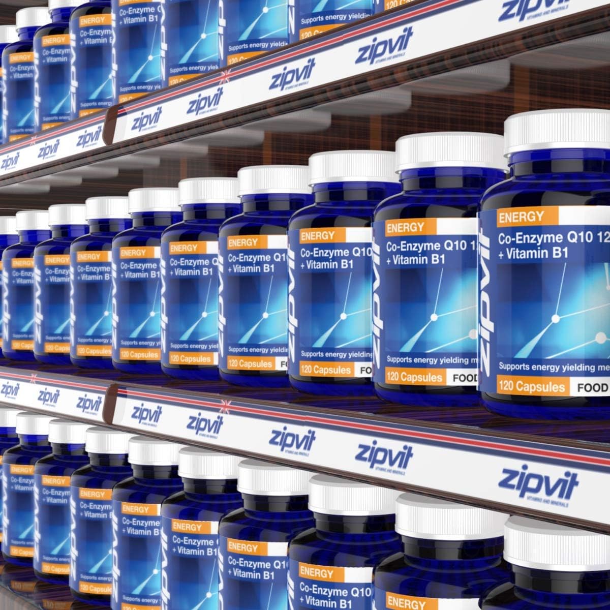 Zipvit CoQ10 Supplement 120mg with Vitamin B1, Coenyme Q10 for Heart Health and Energy Ubiquinone Form, 120 Capsules, 4 Months Supply - Image 5