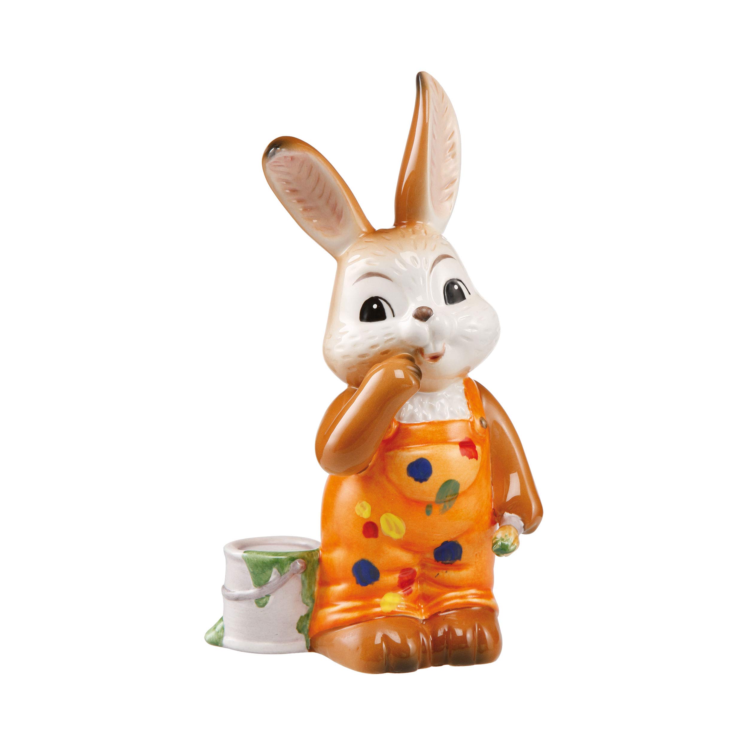 Goebel Meister Klecks Easter Bunny Earthenware Multi-Coloured 15 x 8.5 x 6 cm