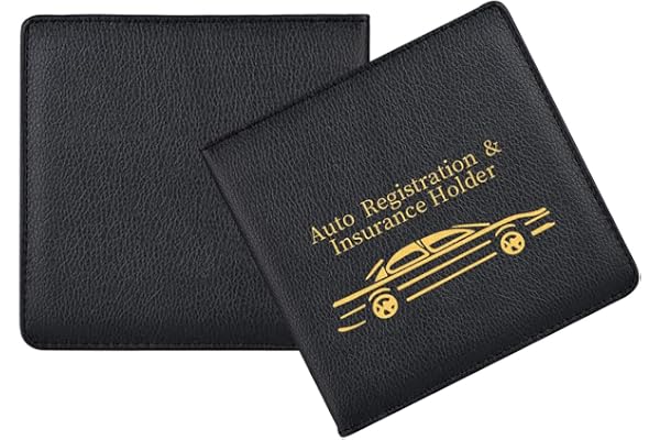 2-piece car glove box card storage box wallet, capable of storing documents, car registration and safety clips, identity docu