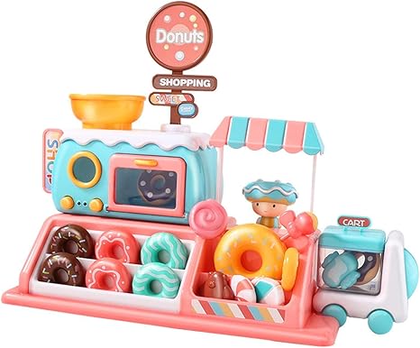 Amazon Co Jp 21点セット おままごと キッチン Diyドーナツ 果物 ごっこ遊び パン チョコレート ドーナツ販売車 キャンディー 知育 玩具 早期学習 ままごと キッチン ごっこ遊び 誕生日 祝い プレゼント リアル キッチン おもちゃ 親子遊び オモチャ おもちゃ
