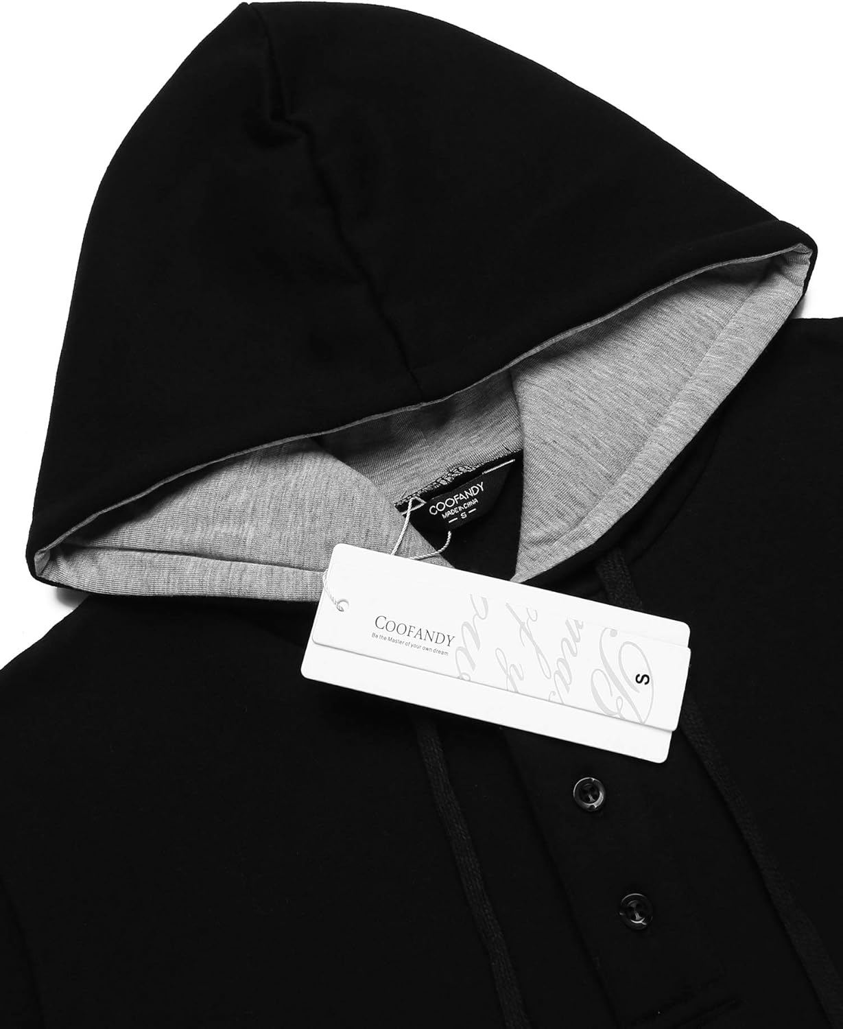 COOFANDY Men's Hoodies Sweatshirts Cotton Fleece Lightweight Long Sleeves Athletic Pullovers: Clothing