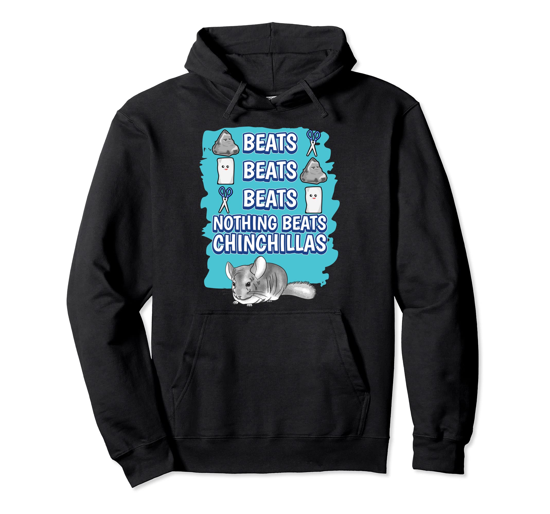 Chinchillas Rock Paper Scissors Game Chinchilla Pullover Hoodie