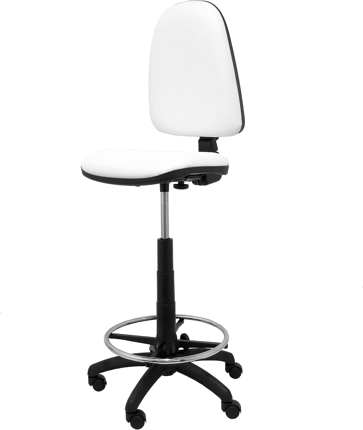 Piqueras Y Crespo (PIQU7) Ayna Stool Imitation Leather White Ladder, One Size, Talla unica - Image 3