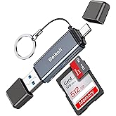Beikell SD Card Reader,High-Speed USB C/USB 3.0 Memory Card Reader, 2 in 1 OTG Adapter for SD/Micro SD/MMC/TF/SDXC/SDHC/Micro