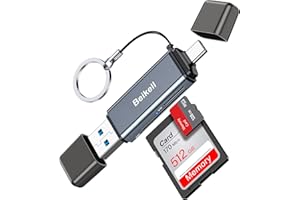 Beikell SD Card Reader,High-Speed USB C/USB 3.0 Memory Card Reader, 2 in 1 OTG Adapter for SD/Micro SD/MMC/TF/SDXC/SDHC/Micro