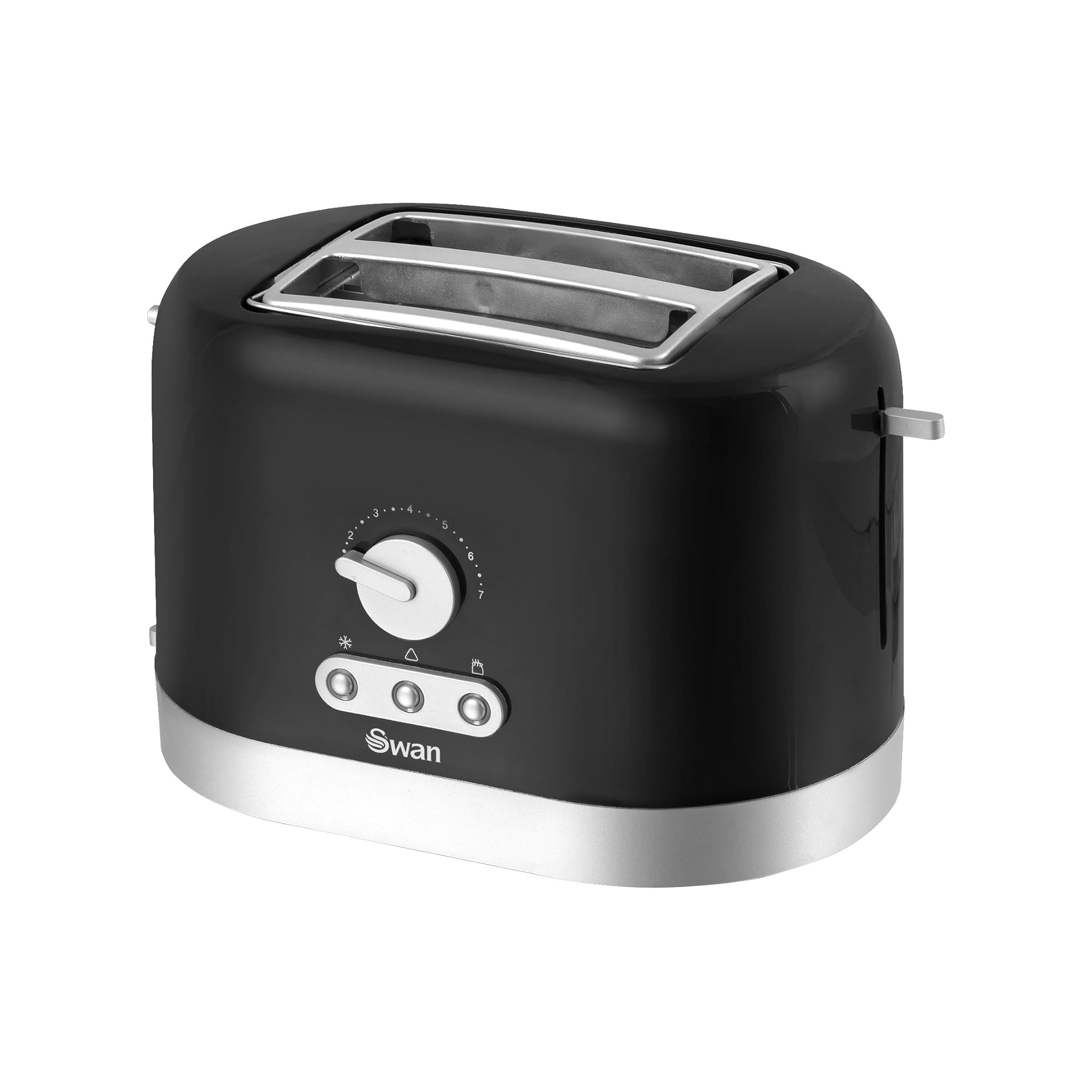Swan 2 Slice Toaster Compact Black My Kitchen Accessories