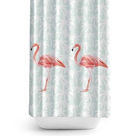 Tropik Home Extra Long And Wide Fabric Shower Curtain 240cm Wide