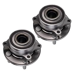 TRQ 2 Piece Front Wheel Bearing & Hub Assembly Set