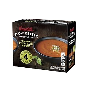 Campbell's Slow Kettle Tomato & Sweet Basil Bisque (15.5 oz., 4 pk.)