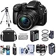 Panasonic Lumix DMC-G85 Mirrorless Camera with 12-60mm F/3.5-5.6 Lumix G Vario Power OIS Lens, Black - Bundle with 64GB SDXC Card, Spare Battery, Tripod, Compact Charger, Software Pack and More