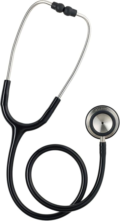 WIROS Dual Head Black Stethoscope | Professional Medical Use