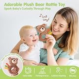 hahaland Newborn Gift Set Woodland Blanket Cloth Book Rattles 0-6M view 4