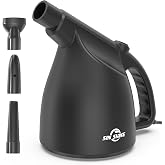 SIN SHINE Compressed Air Duster-110000RPM Super Power Electric Air Duster for Cleaning Dust, Hairs, Crumbs, Scraps for Laptop, Computer, Replaces Compressed Air Cans &amp; Canned Air (Jet-Black