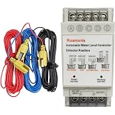 Roamoris Automatic Water Level Controller,Liquid Level Sensor ,Auto 110V Pump Float Switch Relay ,Pump Control with 6.5ft Detector,4 Modes NC01