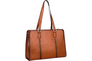 Banuce Full Grain Italian Leather Briefcase for Women Tote Purses and Handbags Shoulder Bag for Business Travel Work Stylish Vintage Brown