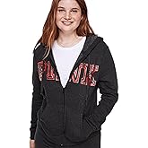 Victoria's Secret PINK Fleece Zip Up Perfect Hoodie (XS-XXL) (US, Alpha, X-Small, Regular, Regular, Dark Grey Plaid Gold Logo)
