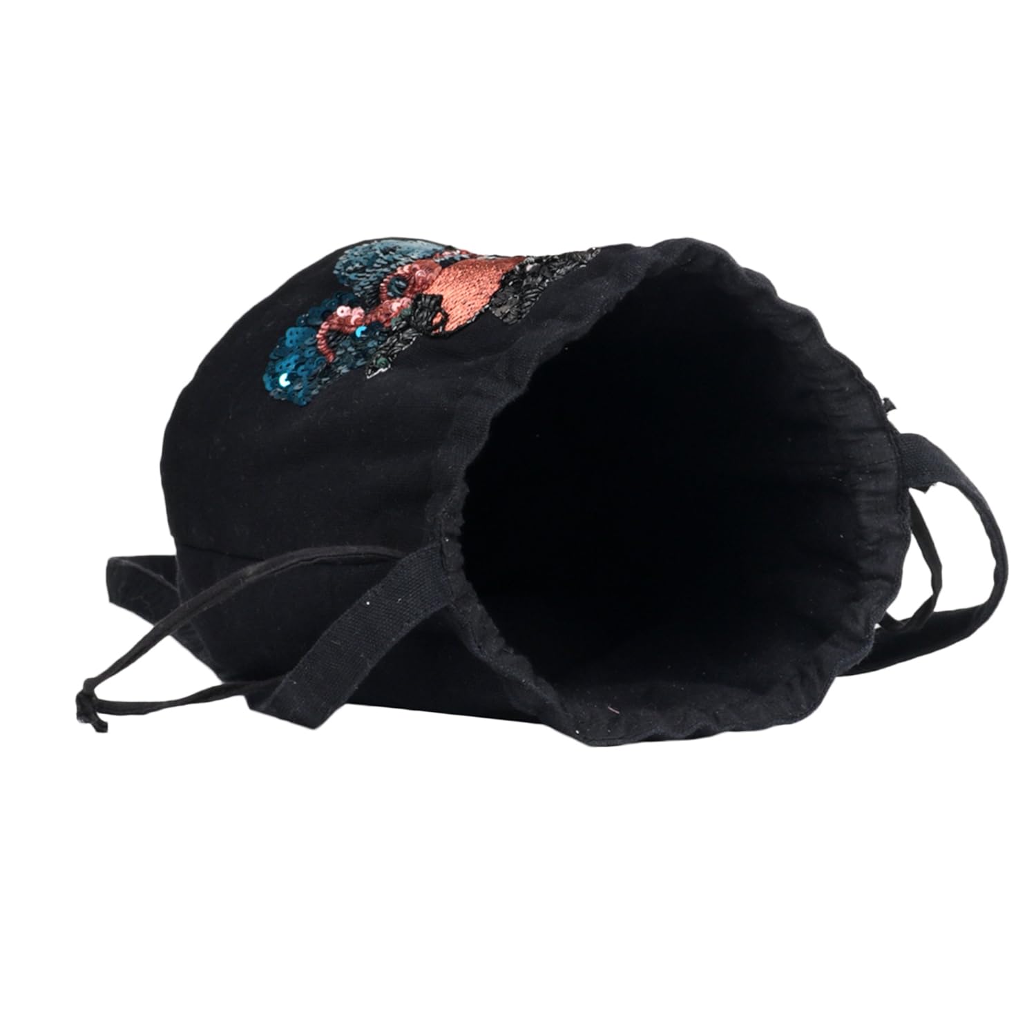 diwaah non leather black color potli