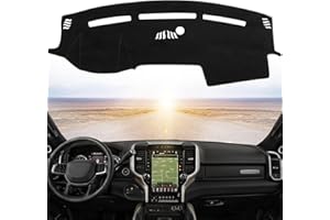 BERKSYDE Dashboard Dash Cover Mat Carpet Compatible with 2019-2023 Ram 1500/2500/3500