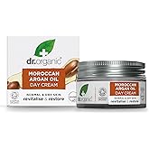 Dr. Organic Moroccan Argan Oil Day Cream | Nourishing Day Therapy Cream, For Normal to Dry Skin, Revitalizing, Vegan, Certified Organic, Curelty-Free, Paraben & SLS-Free, 50 mL / 1.7 fl oz