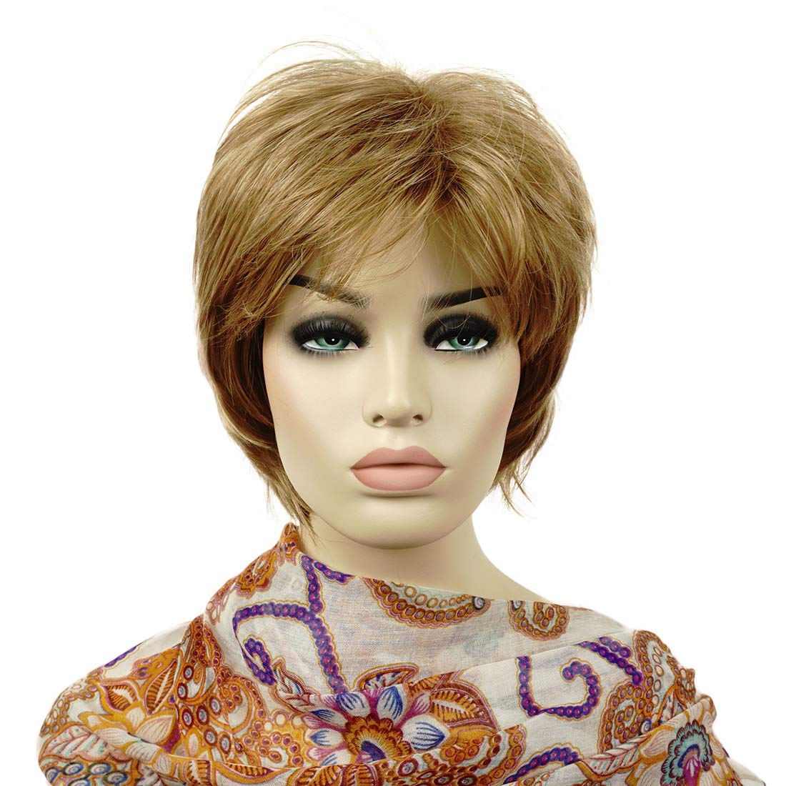 Lydell Short Layered Shaggy Full Synthetic Wigs (Light Stawberry Blonde) โ image 1