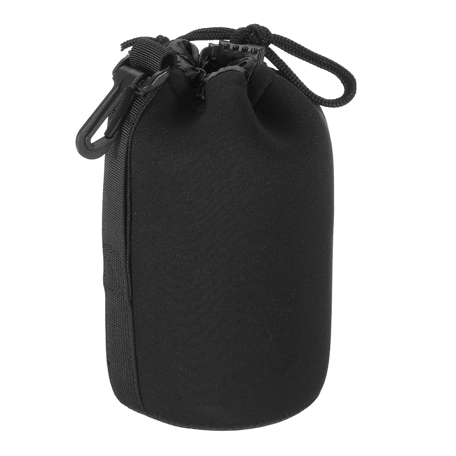 PATIKIL Camera Lens Bag, 3.5" IDx7.1 H Drawstring Lens Pouch with Thick Protective Neoprene, Lens Case for DSLR Camera Lens, Water Coffee Cups Black
