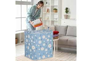 180 L Large Storage Bags Bins Foldable Closet Organizers Containers with Reinforced Handle Moving Bag for Home Dorm Storage a