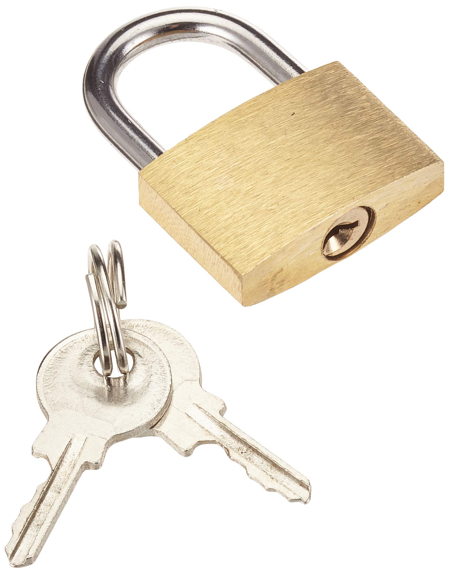 Cogex 80107 Brass Padlock 25 mm, Gold