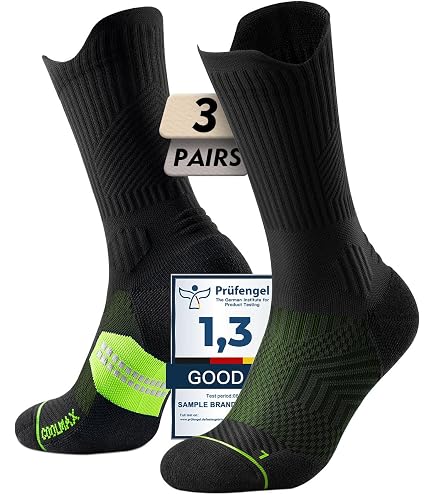 NEUF CWVLC Lot de 3 chaussettes de cheville athlétiques à compression