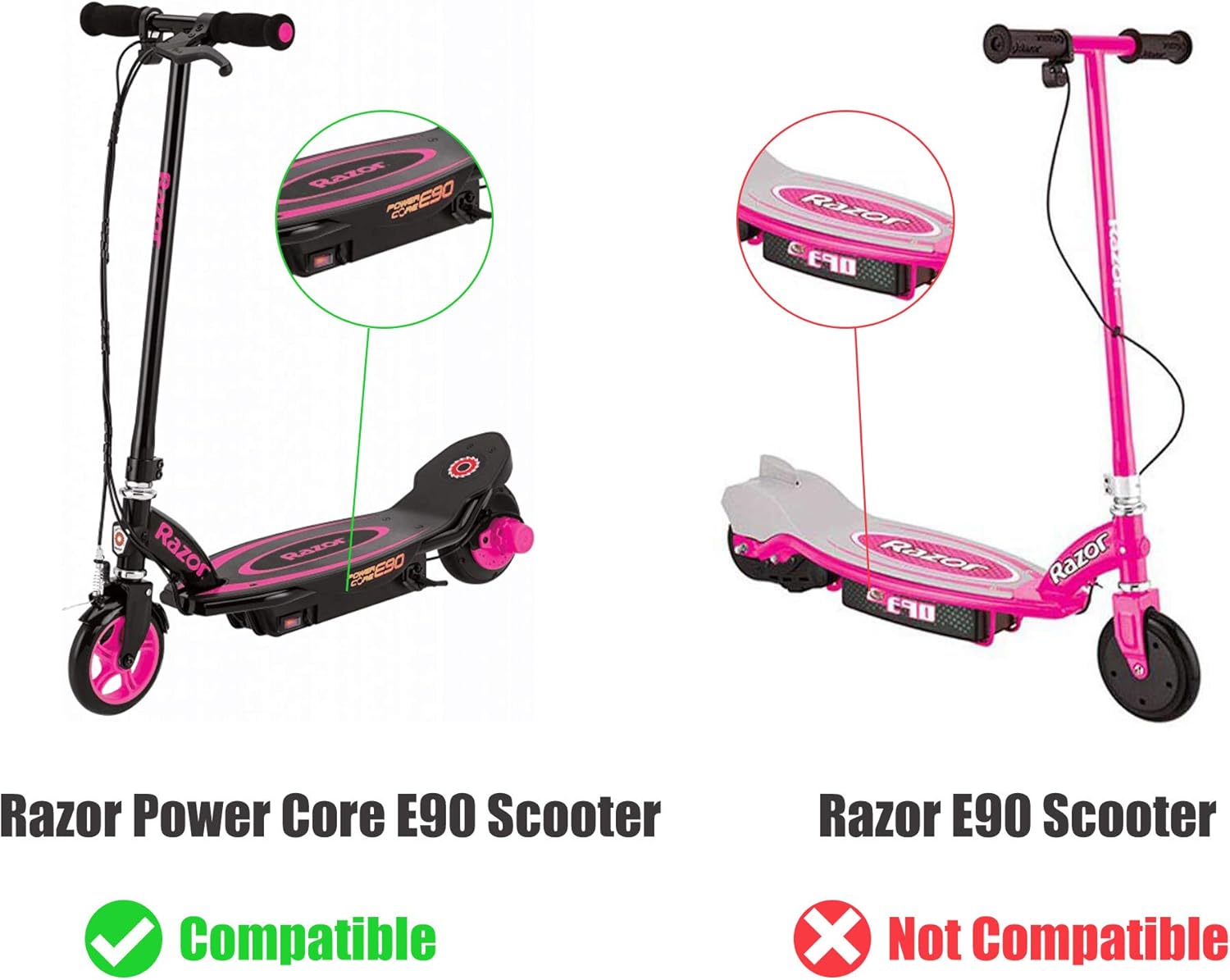 7 with Controller 12V LotFancy Connectors Parts Scooter Razor