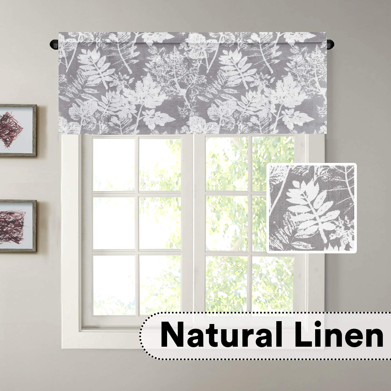 Inch Rod Pocket Primitive Style 52 By 18 1 Panel Beige H