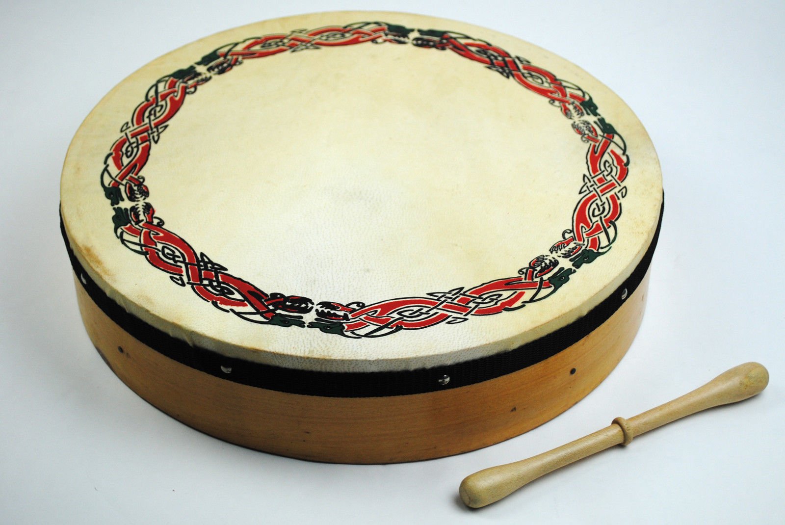 16" Diameter Celtic Pattern Celtic Pattern Bodhran Irish Drum Starter