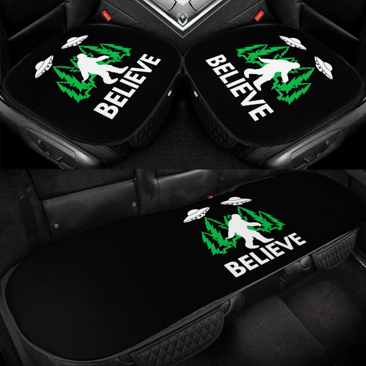Car Seat Covers Bigfoot UFO Abduction Ice Silk Car Seat