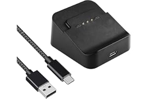 AreMe Charging Station Dock with 10FT (3M) Charging Cable Cord for Xbox Elite Wireless Controller Series 2, Series 2 Core (Black)