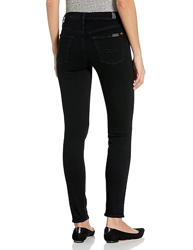 For All Mankind Womens Full Length Skinny Jeans, Washed Overdyed