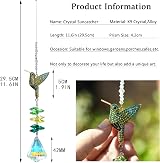 H&D HYALINE & DORA Hummingbird Crystal Sun Catcher with Prism Ball view 5