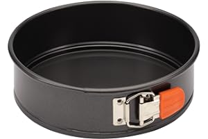 Rachael Ray Oven Lovin' Nonstick Bakeware Springform Baking Pan/ Springform Cake Pan / Cheesecake Pan With Grips, Round - 9 Inch, Gray