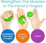Vive Squeeze Balls Hand Therapy Grip Strengthener Set 4 Levels 5 cm view 5