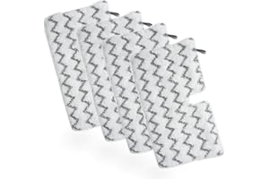 BIHARNT 4 Pack S3501 S3601 Steam Pocket Mop Pads for Shark S3500 Series S3501 S3601 S3550 S3901 SE450 S3801CO S3601D S2901 S2902 Steam Mop Pads Washable